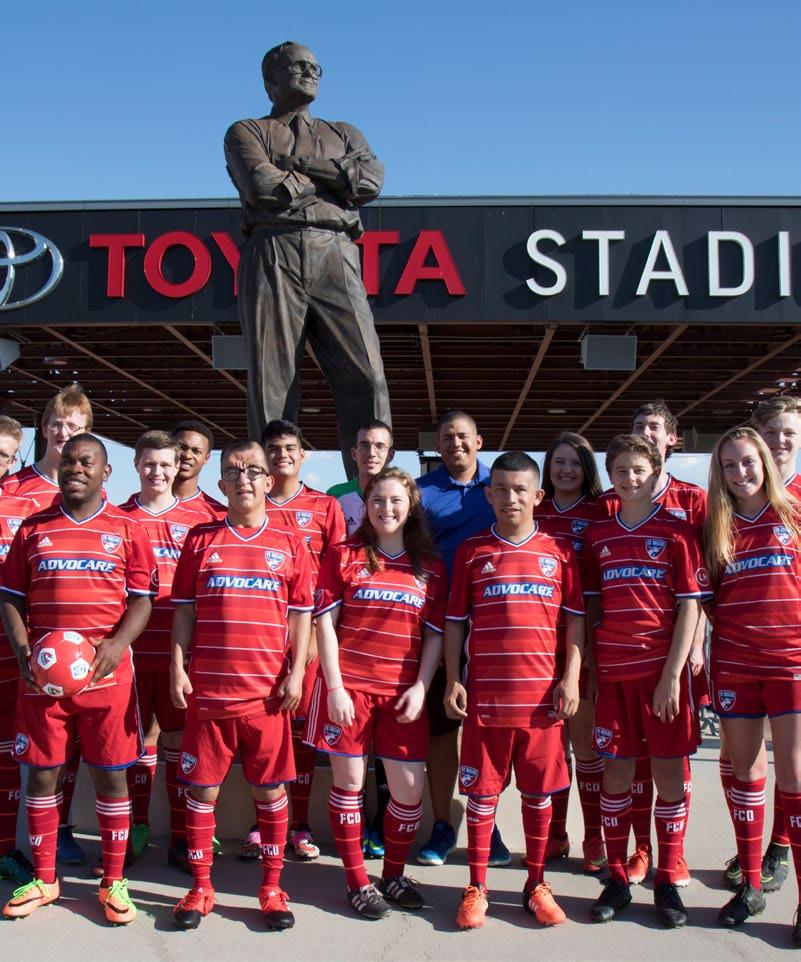 FC DALLAS SPECIAL OLYMPICS SUPPORTED BY GLOBE LIFE In the program s fifth season, a unified team of athletes and partners signed their three year contracts with FC