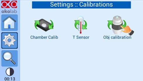 6.3.5.3 Objective Heater Calibration Press on Obj calibration icon, as Figure 38 shows, to enter the Objective Heater Calibration.