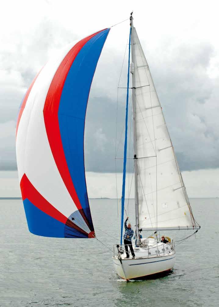 Even with little wind, the lightweight cruising chute will fill beautifully and give you more speed and colour than white sails A versatile fair weather friend that helps us get more out of light