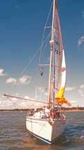 To prevent it from accidentally tripping the sail at the wrong moment, leave plenty of slack in the cord until the chute has been hauled out and trimmed.