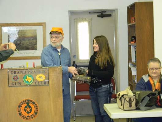 The GPGC Education Committee presented Terry with a restored Colt S.A.A. pistol which was a great tribute to him.