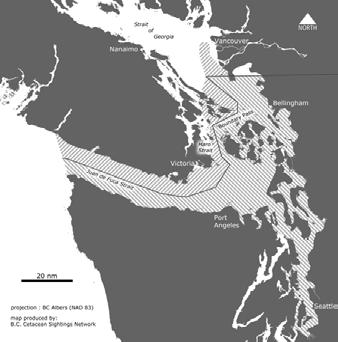 2010) Critical Habitat in Salish Sea Risk Factors: Prey availability Water