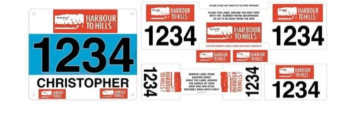 RACE NUMBERS You will be supplied with 1 race number. Your race number must be secured to your upper body clothing or on a race belt.
