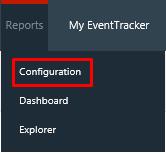 In the EventTracker Enterprise web interface, click the Reports menu, and then select Report