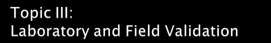 Slope drift Field validation