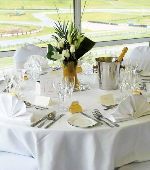 BANQUETING The world of motorsport is renowned for its glamorous parties and the Fogarty Moss Centre is capable of hosting 400 guests for banquets over