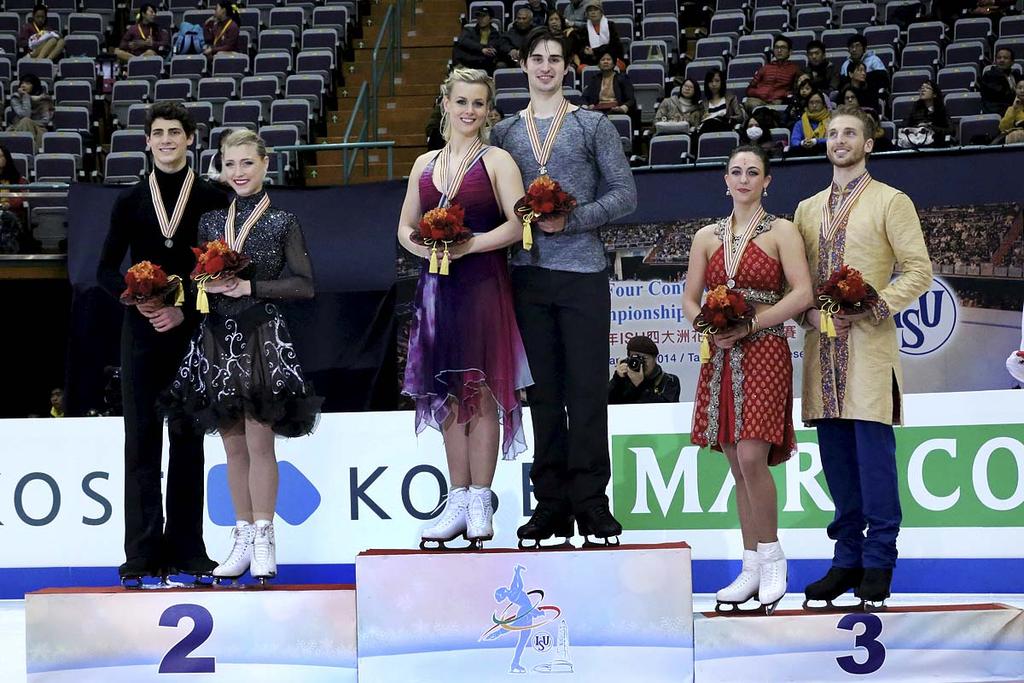 Four Continents Figure Skating Championships 2014 January 20 25, 2014, Taipei City / TPE PODIUM ICE DANCE 1 st place