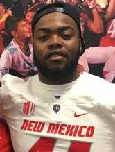 The University of New Mexico New Mexico Football FOR IMMEDIATE RELEASE Wed., Dec. 20, 2017 Contact: Frank Mercogliano, Assistant AD for Communications Email: fmercog@unm.