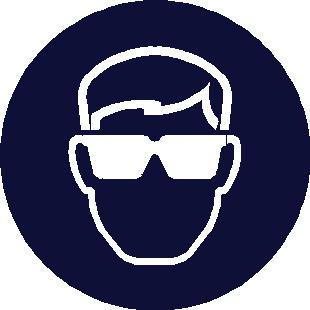 Eyewear complying with an approved standard should be worn if a risk assessment indicates eye contact is possible. The following protection should be worn: Chemical splash goggles or face shield.