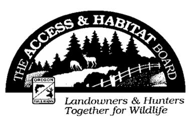 Form Revised July 2012 Access and Habitat Program Project Evaluation Form Program Objective: The Access and Habitat Program s motto, Landowners & Hunters Together for Wildlife, conveys the program s