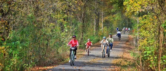 Swamp Rabbit Trail The nearly 20-mile Greenville Health System (GHS) Swamp Rabbit Trail links the cities of Travelers Rest and Greenville in upstate South Carolina via a former