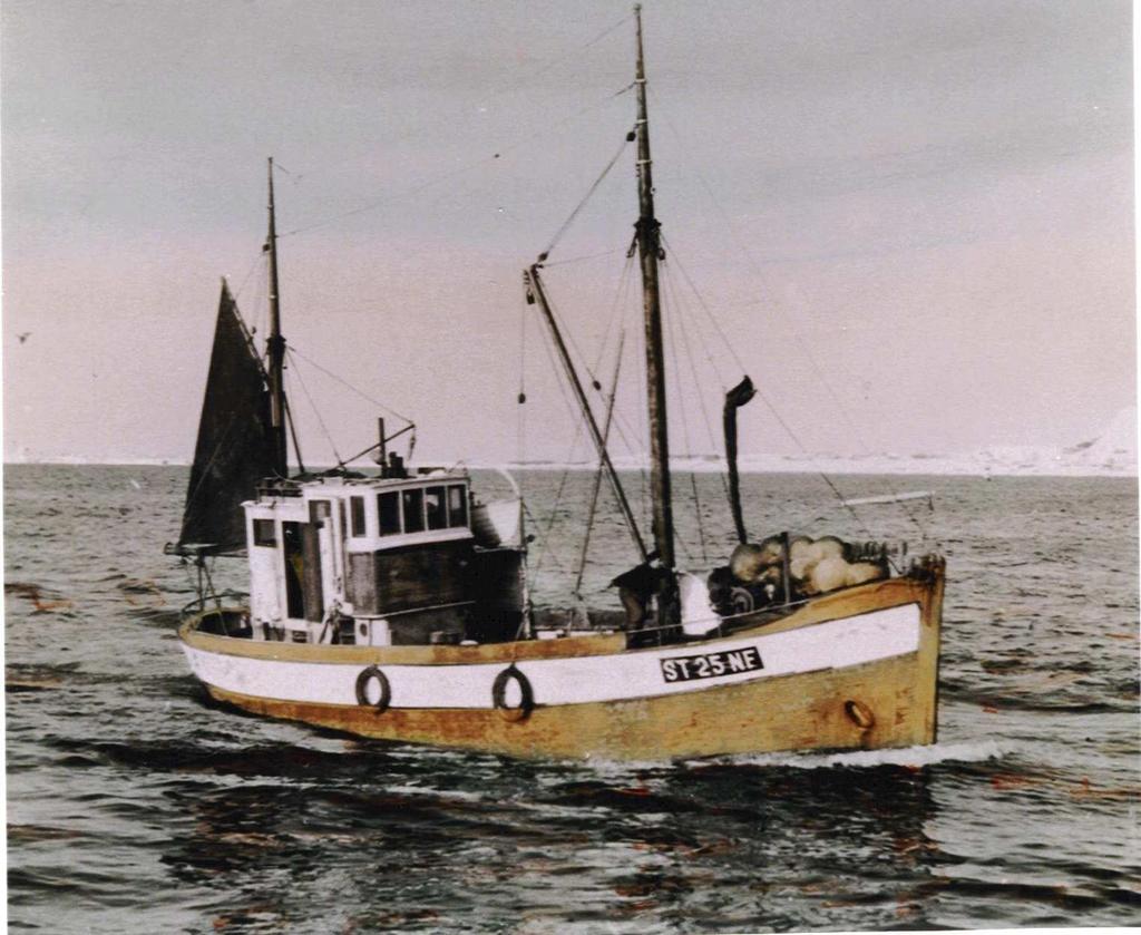 A herring fishing boat near Stad ca.