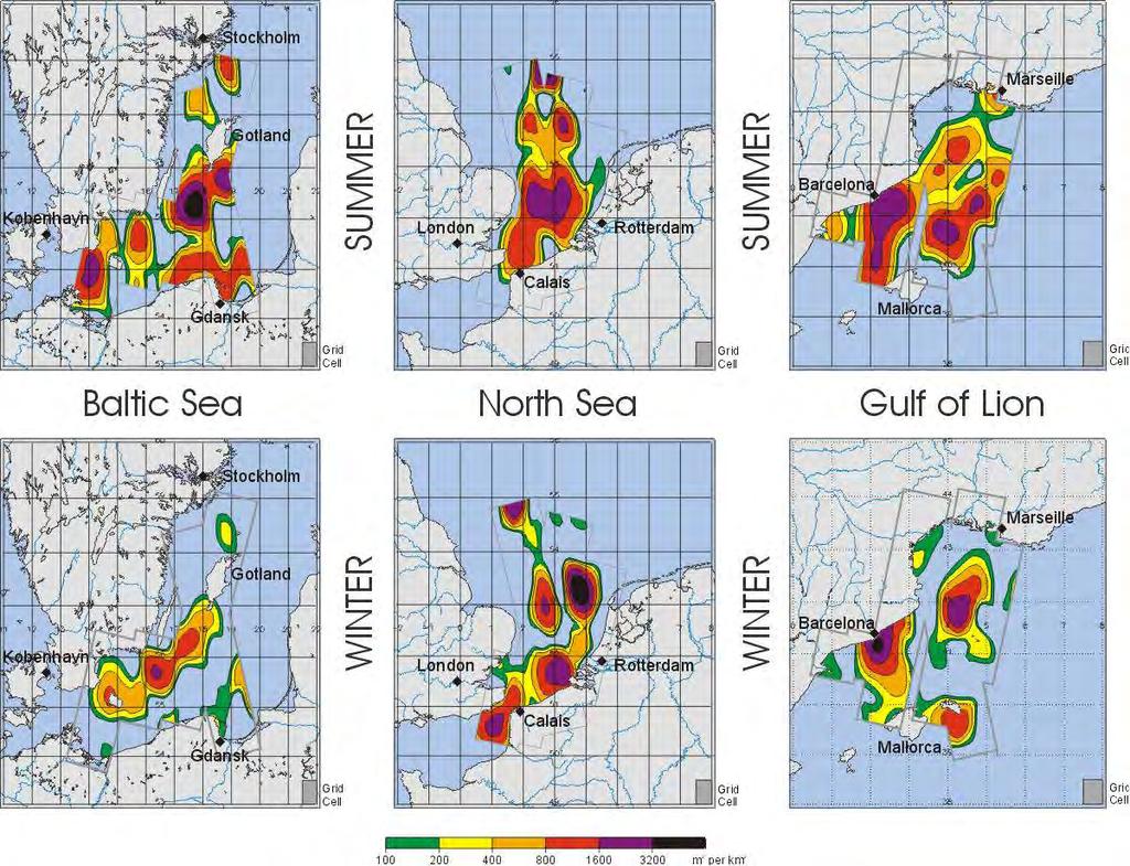 Statistical Analysis of SAR Images Only those oil spills considered which were detected at low to