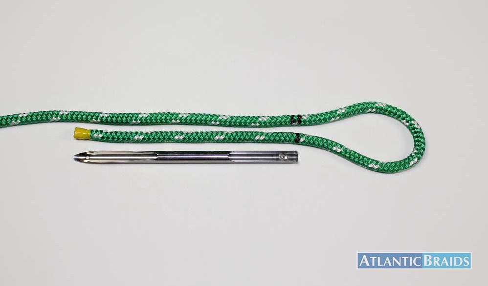 Tie a simple knot in the rope 8 to 10