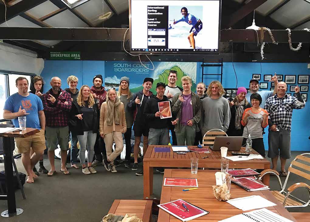 EDUCATION EDUCATIONAL COURSES UPDATE 2018 ISA Level One Surf Instructors Course The demand for the ISA Level One Surf Instructors Course has dropped slightly in 2018.