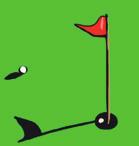 Following Shots Stand next to your ball and press the golf ball button on The