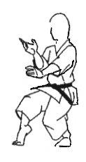 Renoji dachi (L stance) Renoji dachi is first encountered in our kata practice when learning Heian Godan. It is one of many stances that are executed in shizen-tai (natural position).