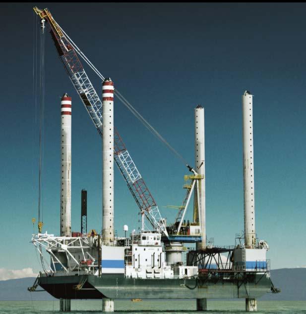 SEA WORKER Vast experience jack-up barge Built in 2007 FAVCO PC 300 HD crane, 400 t 73 m legs, water depth: 4 40 m Air-cooled jacking dry out