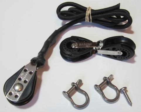 Small Bag #3 # Qty Part Description Part Purpose 21 2 Shackles Used to attach blocks to the side stays. 22 1 Screw Not Used.