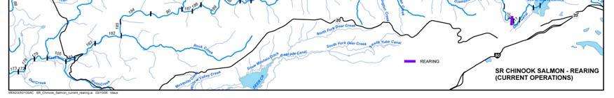 Based on water temperatures observed in 2004, juveniles that remained in the river over the summer would find suitable water temperatures in the upstream reaches of the Middle Yuba River identified