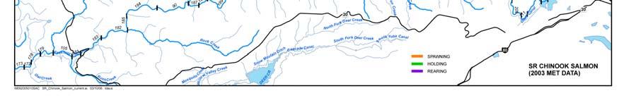 Hydrology FIGURE 5-4 River Reaches with Suitable Water Temperatures