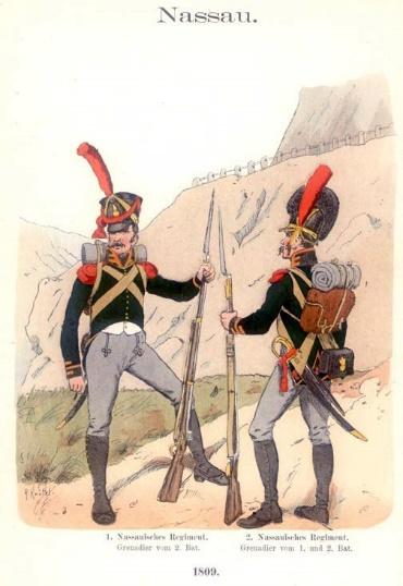 The Napoleon Series The German and Dutch Troops in Spain Chapter 3 Part II: Troops of Nassau and Westphalia By: Richard Tennant Uniforms Nassau Infantry The jacket was dark green with black collar