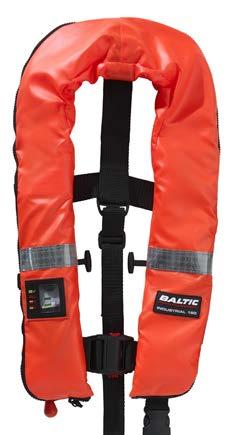 INFLATABLE LIFEJACKETS EN ISO 12402-3 EN ISO 12402-8 INFLATABLE LIFEJACKETS FIVE YEARS GUARANTEE EN ISO 12402-4 Inflatable lifejackets with durable PVC cover; very resistant to fish oils, industrial