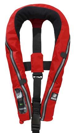 abrasion etc. Developed for the professional fisherman or for use when an extra durable lifejacket and automatic inflation is needed. Easy re-closing by a way of a Delrin zip.