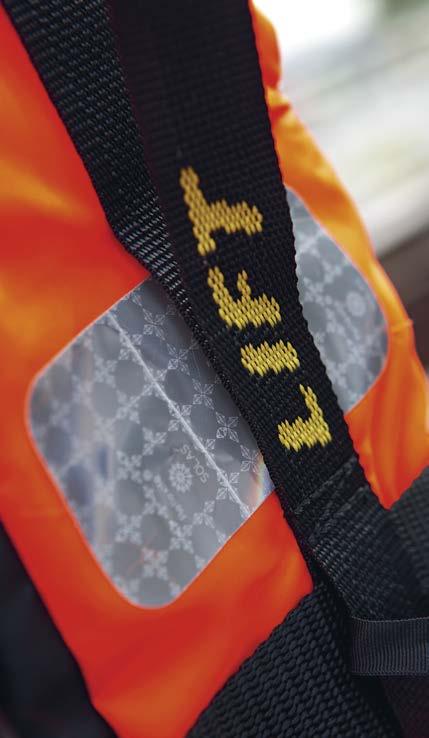 The Adult version has a waist belt that s girth exceeds 1750 mm as standard. Laminated donning instructions are available in different sizes and can be supplied with the lifejackets.