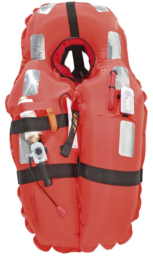 Designed to fi t neatly inside the collar of Baltic infl atable life jackets, a must to prevent