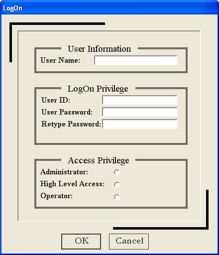 Add User Figure 15: Add/Edit User Screen The User Name is a reference field to identify the user and is entered as the users full name in many instances.