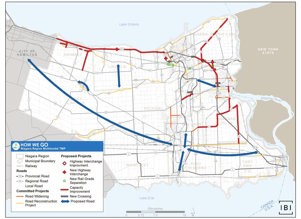 transportation, leveraging advances in ridesourcing and new flexible transit modes - Enacting land use policies that support development near GO Rail stations Roads are a critical component of