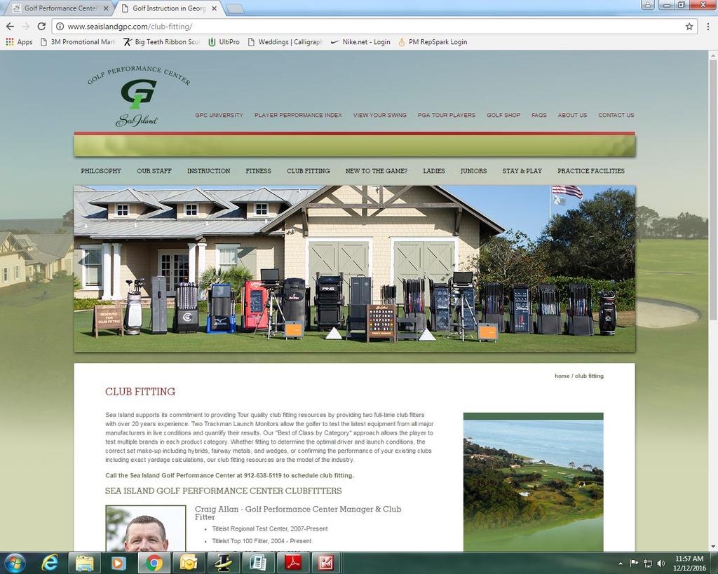 We offer the latest in golf