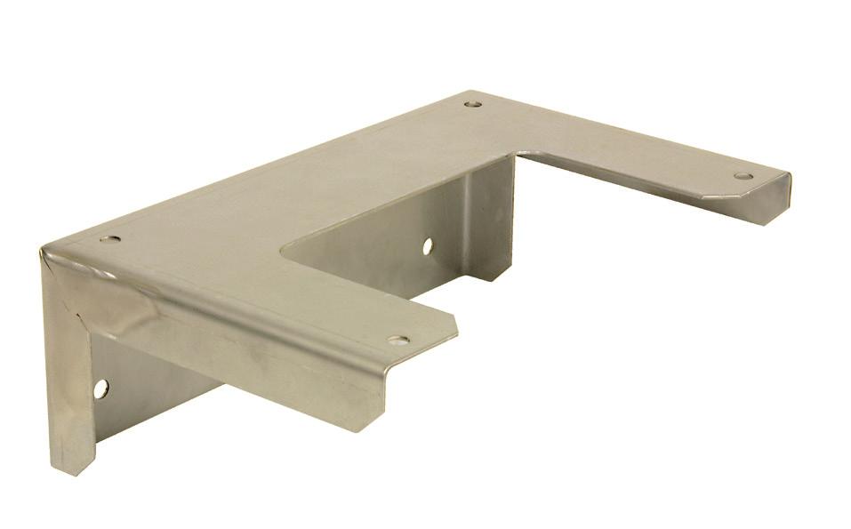 Right Angle Mounting Plate (Part Number: 031.438) The right angle mounting plate is a simple design intended for basic LSPHD linescanner head mounting.