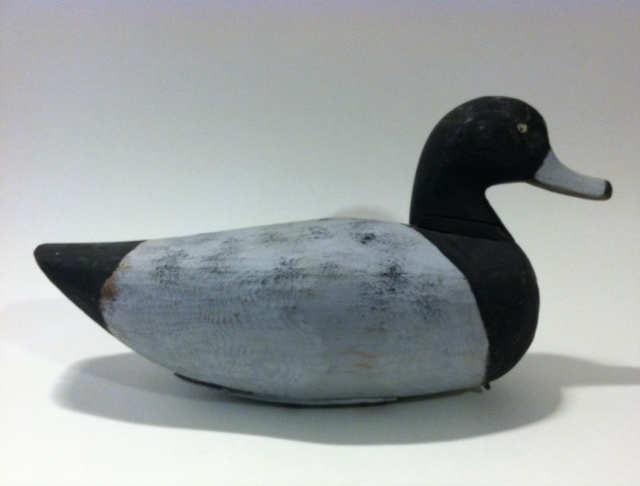 Fulcher made thousands of hunting decoys in this fashion, but few are found in such good condition. Ca.