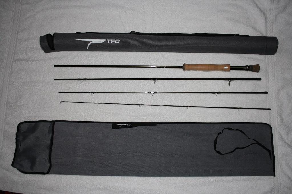 TFO Axiom II 9-Ft., 4-Piece, 6-Weight Fly Rod.