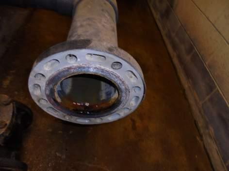 Valve operation is deterred to the extreme condition of the wafer wear from rust.