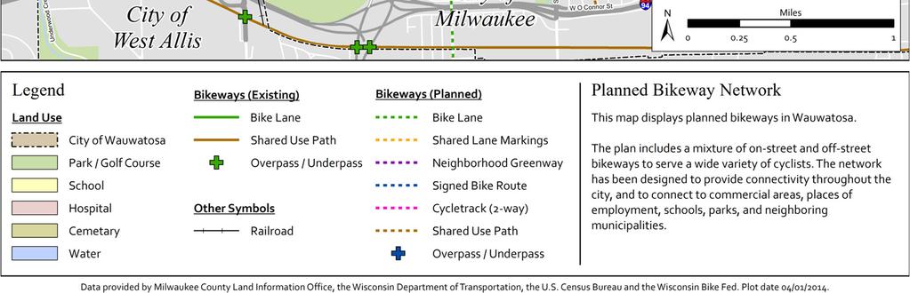 existing and proposed bicycle facilities