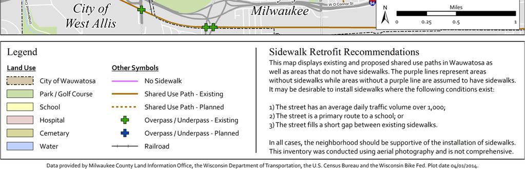 sidewalk priorities and missing sidewalks