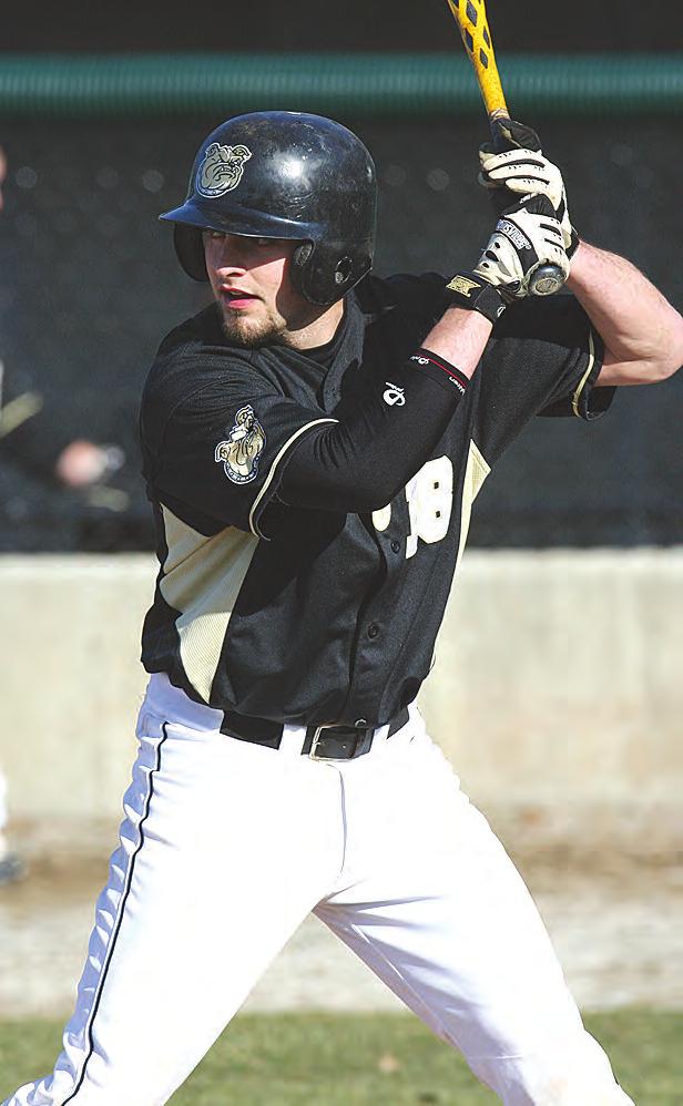 Courtesy of Bryant Athletics Senior outfielder Pat O'- Connor went two-for-five with a home run and three RBI to help Bryant get a big win over Northeastern, 8-4, at Friedman Diamond Tuesday a ernoon.