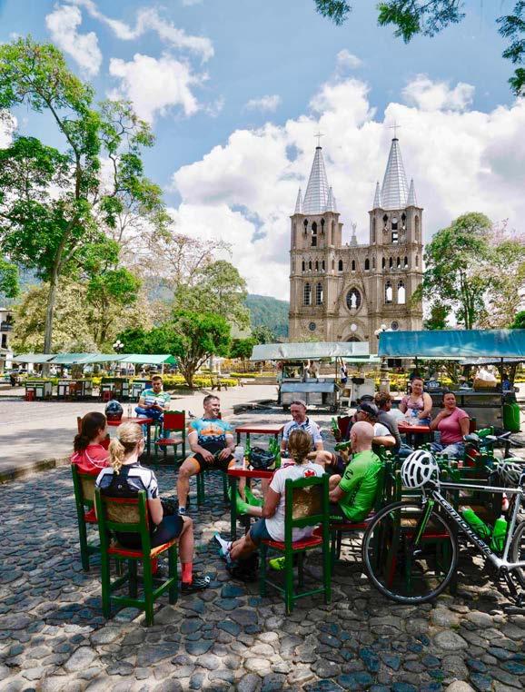 climb that climbs over 4000m! The Colombia of today is a country of welcoming smiles, vibrant culture, delicious food, and of course, world-class riding.