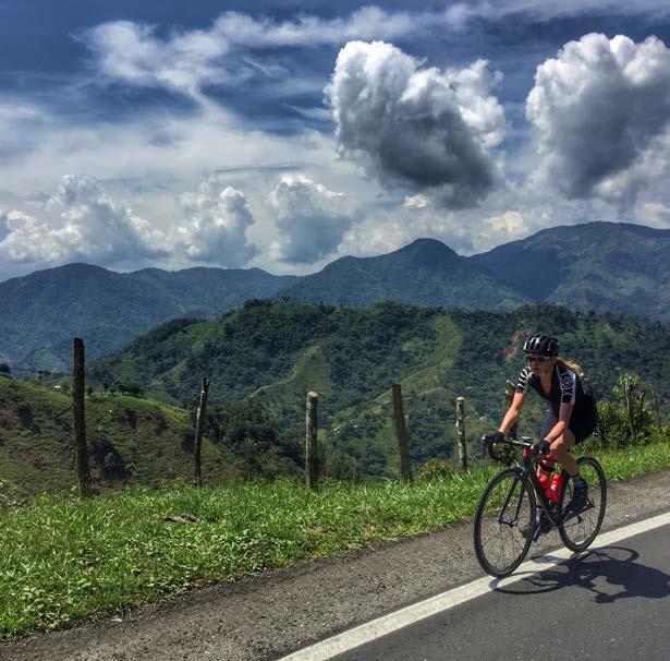 COLOMBIA Trip Highlights: Share coffee and a casual ride with the likes of Rigoberto Urán; Ride through valleys of orchid-lined hillsides in Antioquera s flower region Ride the world s longest