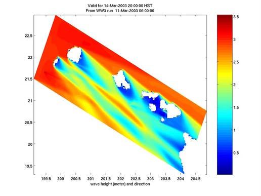 UH Local Wave Modeling Regional to local wave models that predict refraction and shoaling for the Hawaiian Is.
