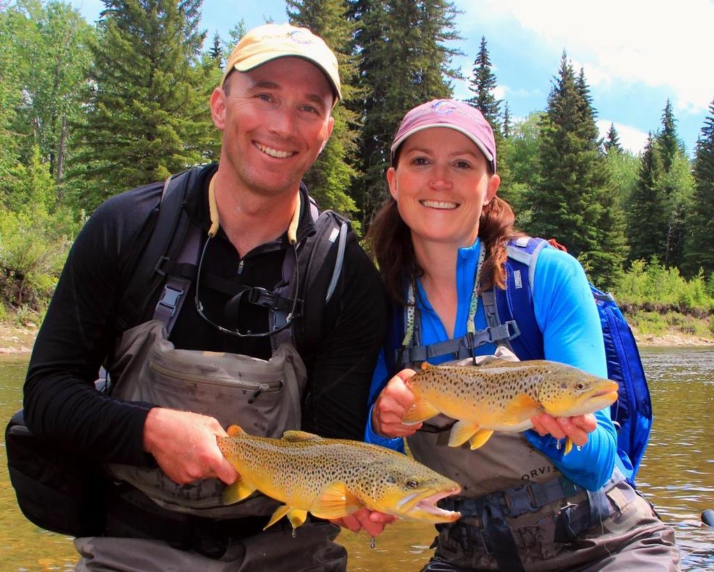 MEET YOUR HOSTS, DAVE AND AMELIA On top of their lifetimes spent fly fishing, over a decade of travel has proven Dave and Amelia Jensen some of the finest anglers out there.