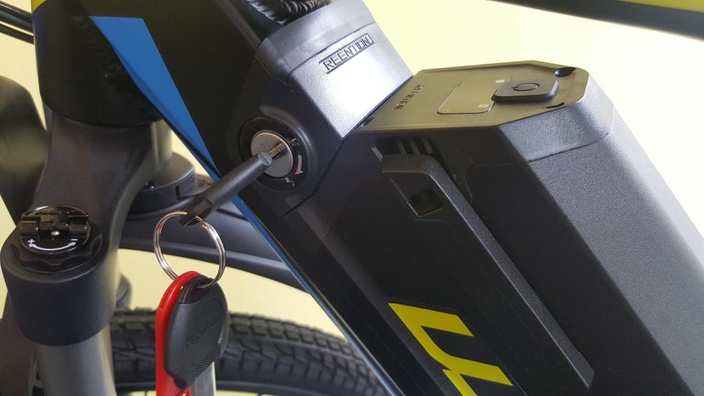 Charging/locking the battery: The battery will not leave us fully charged. You should fully charge the battery before using your bike.