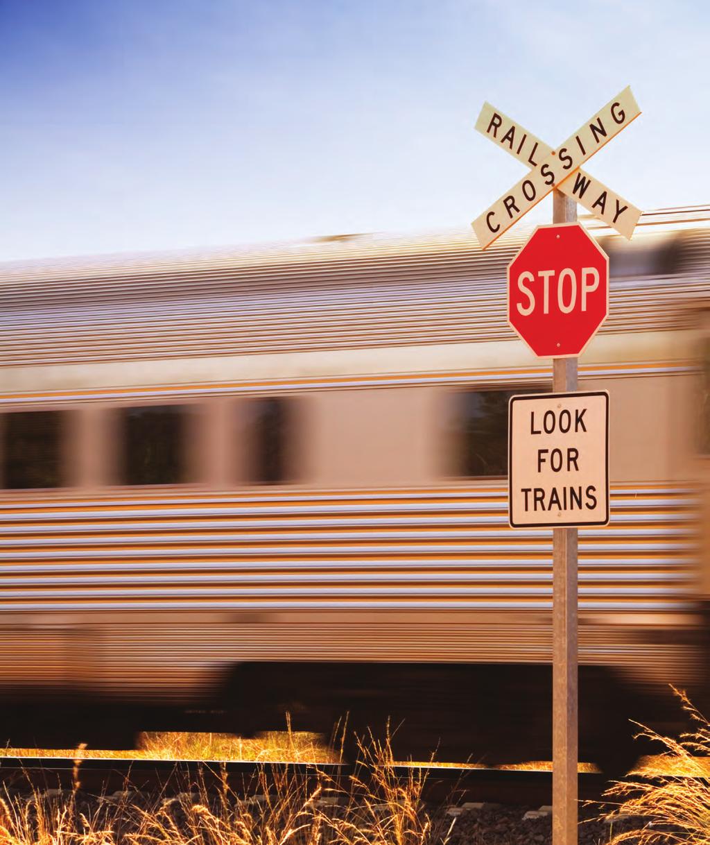 Motorists can fail to see approaching trains despite their imposing size. They may also be fooled by the illusion that the train is farther away and moving slower than it really is.