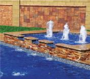 12 SIDE VIEW DEPTH Tanning Ledge Cascade Serenity Waterwall Cascade water feature is a great addition to your swimming pool.