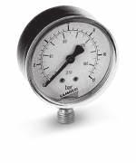 > Pressure gauges CATALOGUE > Release 8.6 Pressure gauges with radial connection Precision class CL1,6 (mod. M06...) Precision class CL2,5 (mod. M04... and M05...) DIMENSIONS Mod.