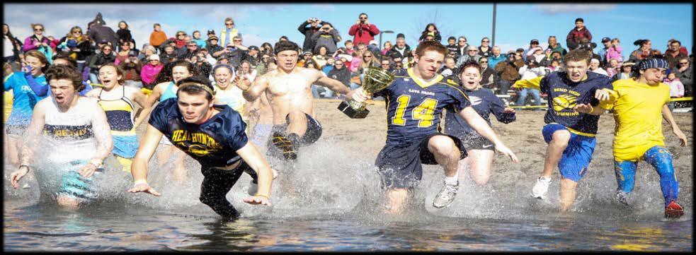 What is the Polar Plunge? It's when thousands of people around Oregon run into icy cold water to raise money for Special Olympics Oregon.