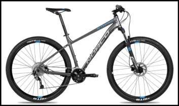 Bikes Mountain Bike Hardtail mountain bike, equipped with 21 gears. One back/side pannier per bike.